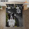 Joy Corners Border Collie Pattern Customized Name 3D Bedding Set
