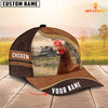 Joycorners Chicken Happy Face Customized Name Cap