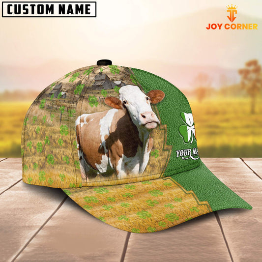 Joycorners Fleckvieh Custom Name Patrick Day Cap