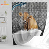 Joy Corners Jersey Brick Wall 3D Shower Curtain