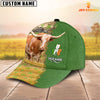 Joycorners Texas Longhorn Custom Name Patrick Day Cap