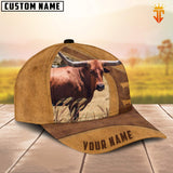 Joycorners Custom Name Texas Longhorn  Cattle Cap TT1