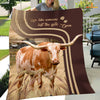 Joycorners Texas Longhorn Live Like Someone Left The Gate Open Cattle Blanket