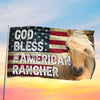 Joycorners GOD BLESS THE AMERICAN Mustang HORSE 3D Printed Flag