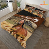 JoyCorners Horse On The Field Customized Name 3D Bedding Set