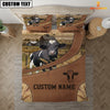 Joycorners Custom Name Holstein On Farm Bedding Set