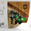 Joycorners Custom Name Tractor Pattern Shower Curtain