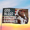 Joycorners GOD BLESS THE AMERICAN Paint House HORSE 3D Printed Flag