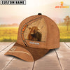 Joycorners Highland Cattle Lover Customized Name 3D Cap