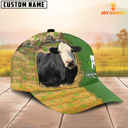Joycorners Black Baldy Custom Name Patrick Day Cap