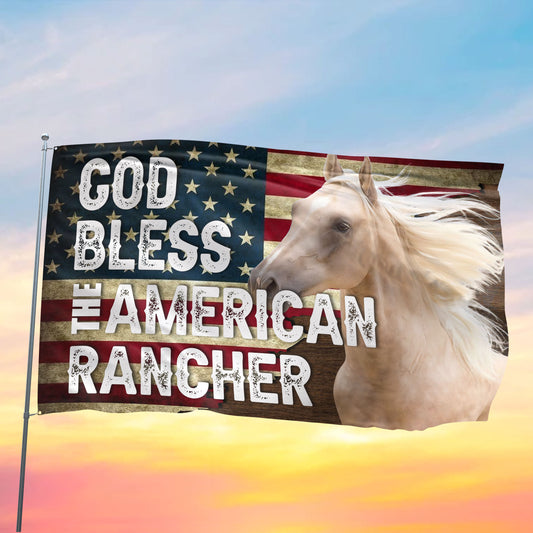 Joycorners GOD BLESS THE AMERICAN Quarter HORSE 3D Printed Flag