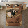 Joycorners Custom Name Brahman On Farm Bedding Set