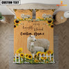 Joycorners Sheep Stay Humble And Kind Custom Name Bedding Set