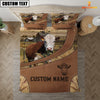 Joycorners Custom Name Hereford On Farm Bedding Set