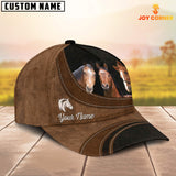 Joycorners Horse Happiness Customized Name Cap