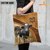 Joycorners Holstein Pattern Customized Name 3D Tote Bag