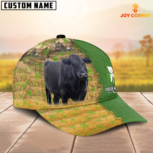 Joycorners Black Angus Custom Name Patrick Day Cap