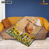 Joycorners Chicken Custom Name - Always Stay Humble and Kind Blanket