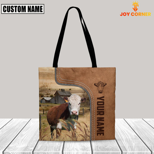 Joycorners Hereford Custom Name 3D Tote Bag