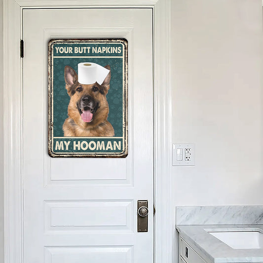 Joycorners German Shepherd All Printed 3D Metal Sign