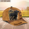 Joycorners Custom Name Black Angus Cattle Cap