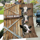 Joycorners Personalized Name Holstein Barn Blanket