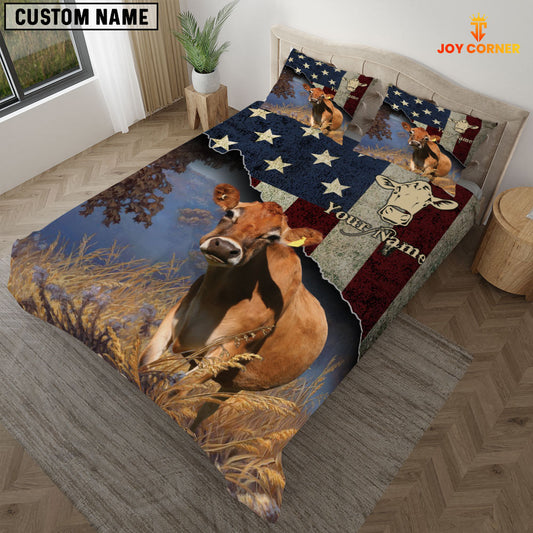 JoyCorners Jersey America Customized Name 3D Bedding Set