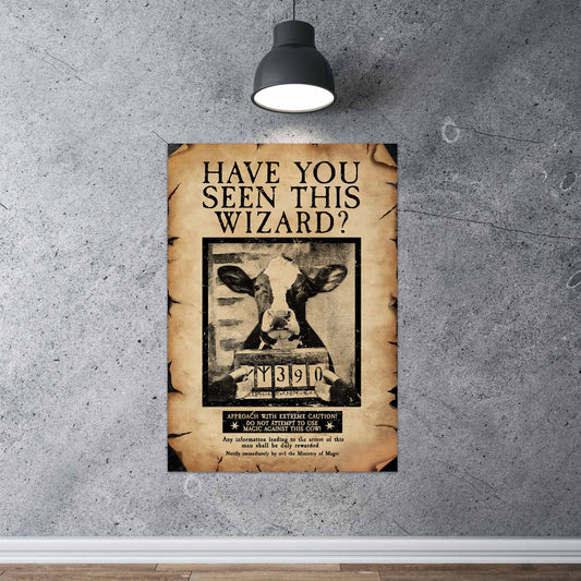 Joycorners Holstein The Wizard Portrait Canvas