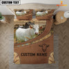 Joycorners Custom Name Charolais On Farm Bedding Set