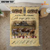 Joycorners Texas Longhorn God Says You Are Custom Name Bedding Set