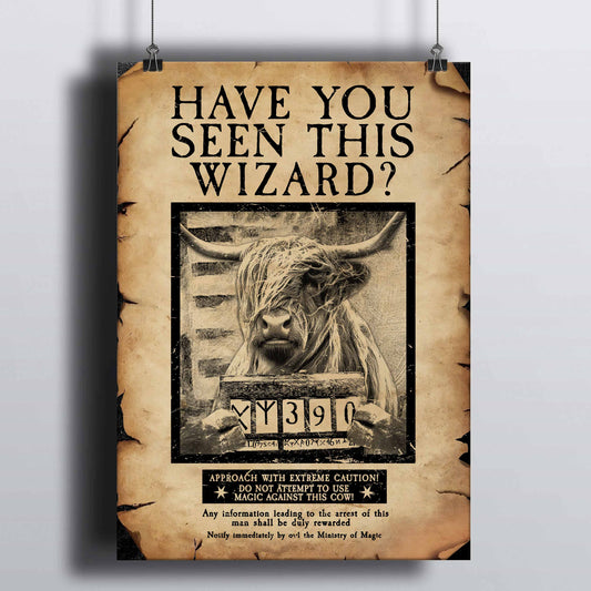 Joycorners Highland The Wizard Portrait Canvas