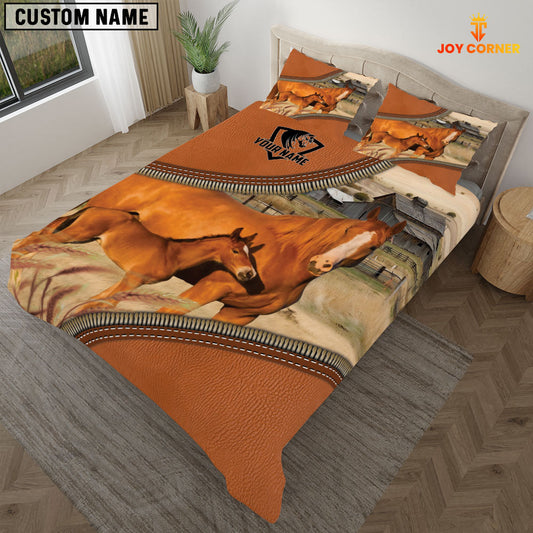 Joy Corners Horse On The Farm Customized Name 3D Bedding Set