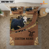 Joycorners Custom Name Black Baldy On Farm Bedding Set