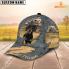 Joycorners Dachshund Customized Name Cap