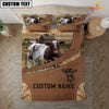 Joycorners Custom Name Shorthorn On Farm Bedding Set