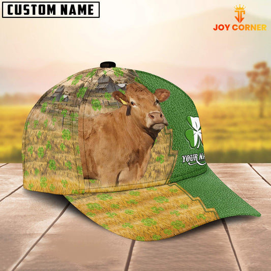Joycorners Limousin Custom Name Patrick Day Cap