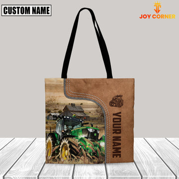 Joycorners Tractor Custom Name 3D Tote Bag