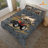Joycorners Red Tractor On The Farm Customized Name Bedding Set