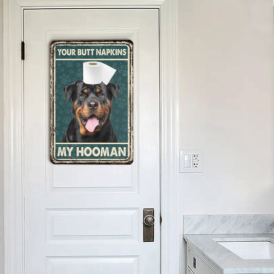 Joycorners Rottweiler All Printed 3D Metal Sign