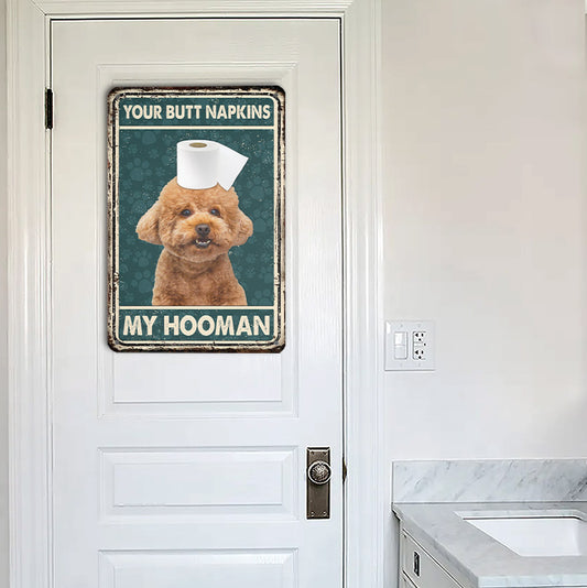 Joycorners Poodle All Printed 3D Metal Sign