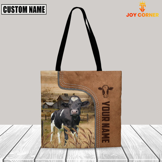 Joycorners Holstein Custom Name 3D Tote Bag