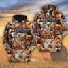 Joycorners Herd Of Highland Cattle All Over Printed 3D Shirts