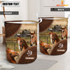 Joycorners Horse Custom Name Laundry Basket