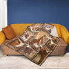 JoyCorners TX Longhorn In Farm All Printed 3D Blanket