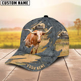 Joycorners Texas Longhorn Customized Name Cap