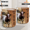 Joycorners Shorthorn Brown Farm Custom Name Laundry Basket