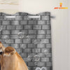 Joy Corners Jersey Brick Wall 3D Shower Curtain
