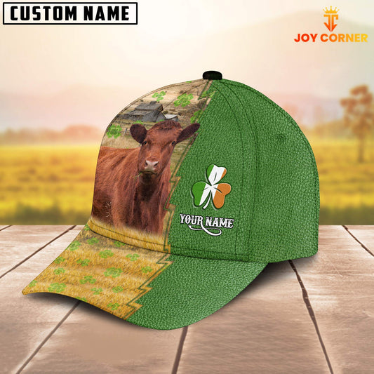 Joycorners Red Angus Custom Name Patrick Day Cap