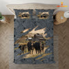 Joycorners Black Angus On The Farm Customized Name Bedding Set