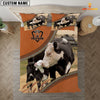 Joy Corners Black Hereford On The Farm Customized Name 3D Bedding Set
